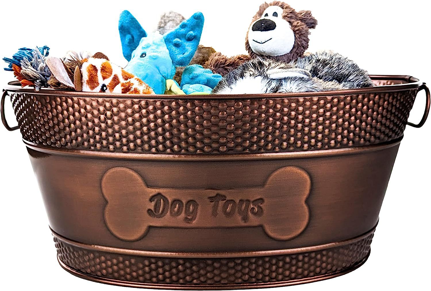 Brekx Metal Indestructible Dog Toy Bin